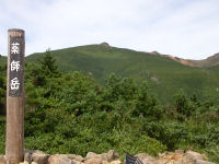 薬師岳から安達太良山を望む